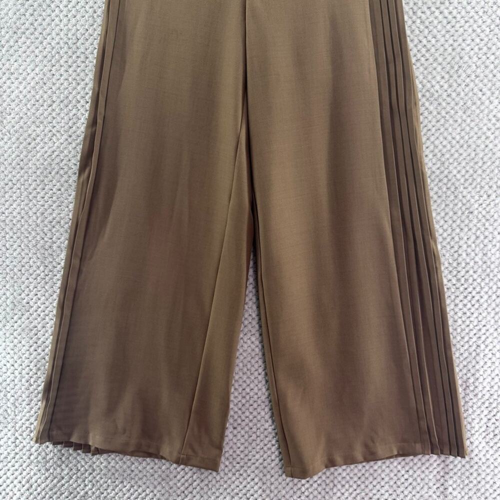 Commense Pants Womens S Brown High Rise Wide Leg Palazzo Pleaded Side Career New - Picture 4 of 15